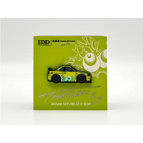 PIN LEENCUSTOMS IDD x Toshikazu Nozaka Nissan Skyline GT-R [R34] [Nami-Houju] INDONESIA DIECAST EXPO 2024