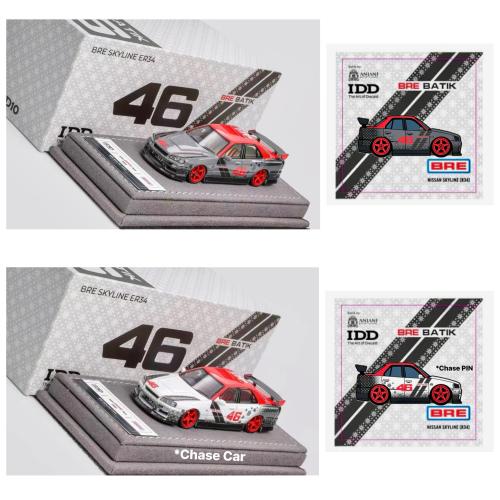 IDD10 - BRE BATIK SKYLINE ER34 + PIN by LEENCUSTOMS INDONESIA DIECAST EXPO 2025